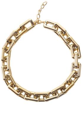 欧美方形链条颈链锁骨项链个性小众朋克项链necklace women