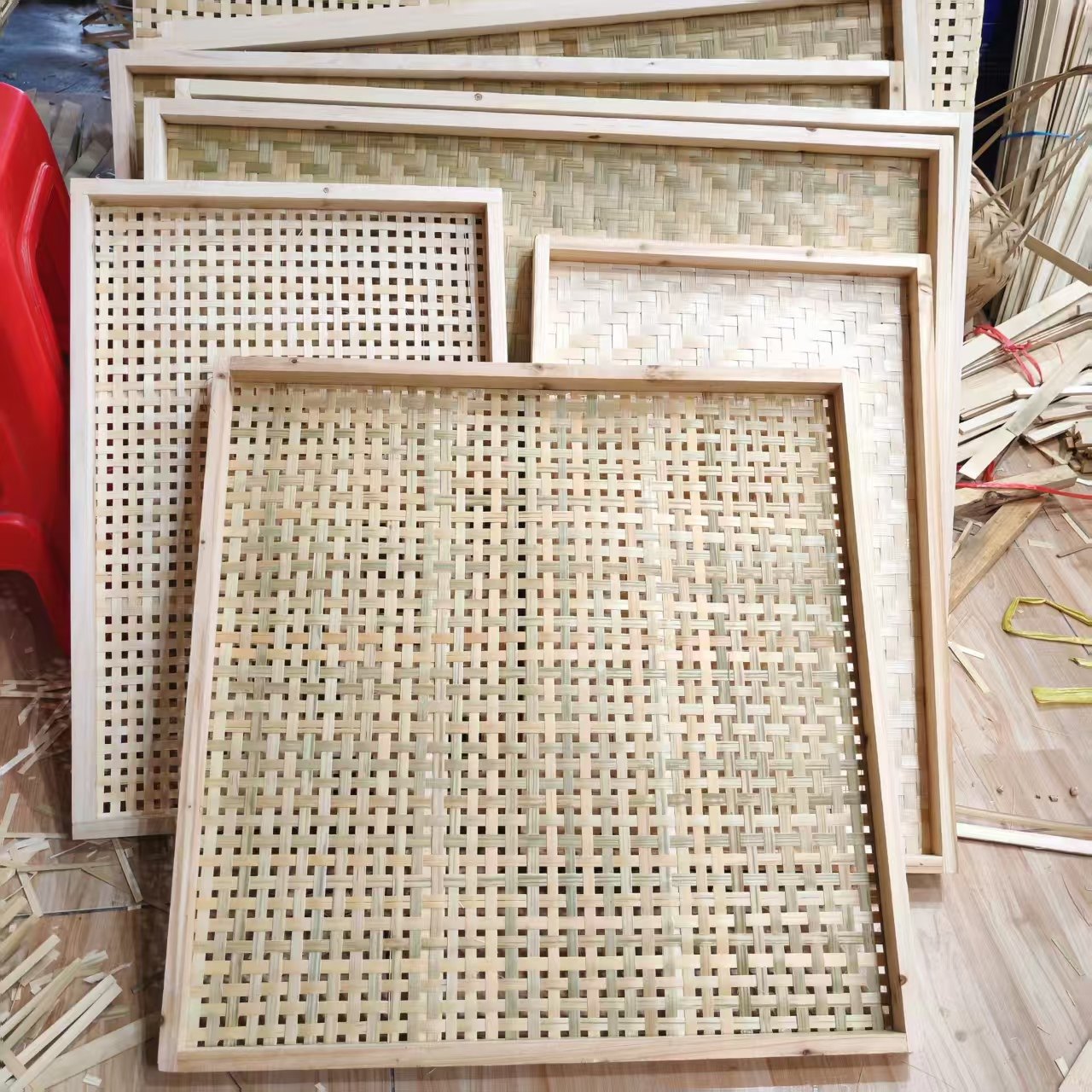 竹编簸箕方形米筛子有孔托盘大孔茶叶筛网晾晒家用竹制品竹筐竹匾,淘宝优惠券,粉丝福利购,淘宝优惠卷