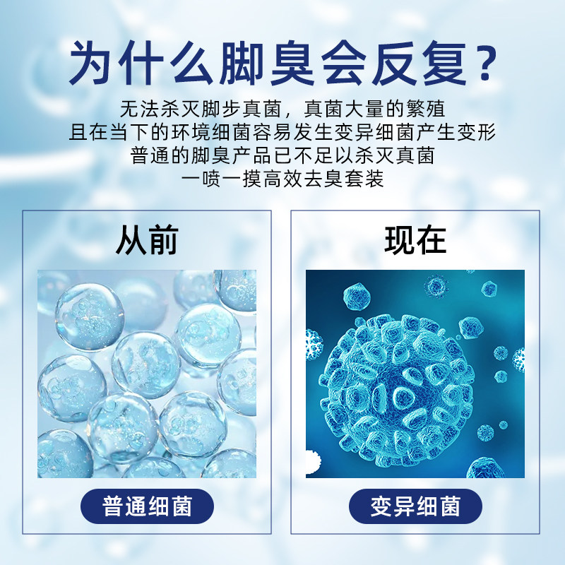 止汗剂脚汗脚臭喷雾气克脚痒星草本 环朗浴足剂