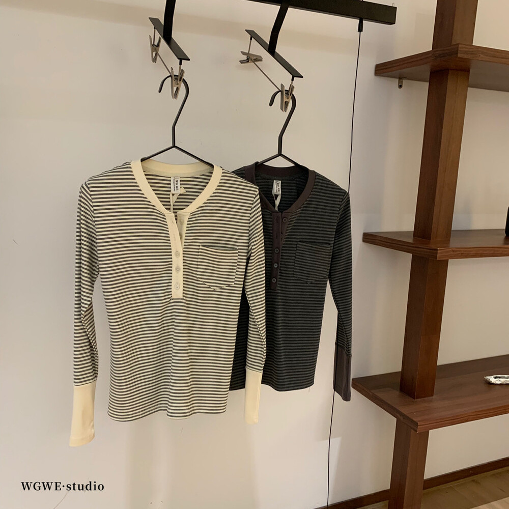 半开领小众弹力修身打底衫女早秋冬内搭外穿韩系chic上衣长袖T恤 - 图1