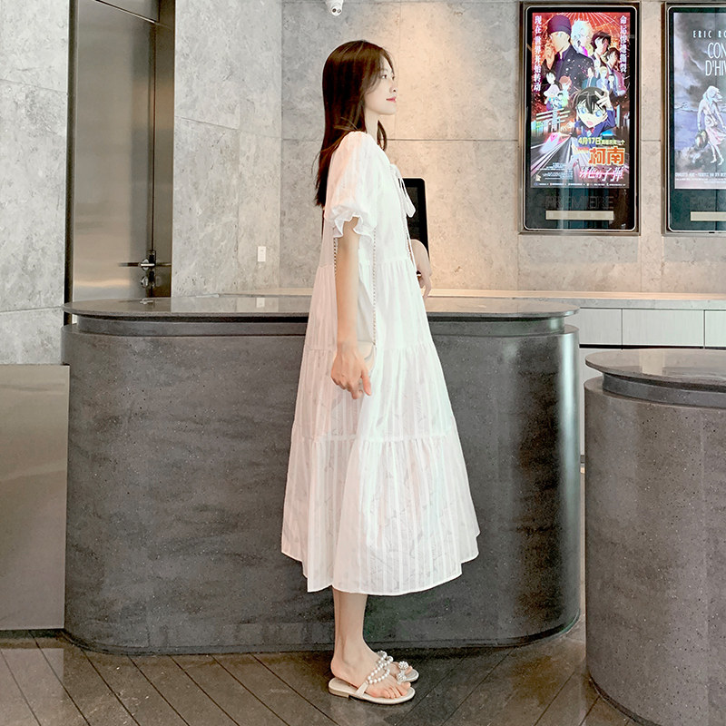 孕妇夏装连衣裙小个子纯棉可夏季裙 衫朵色连衣裙