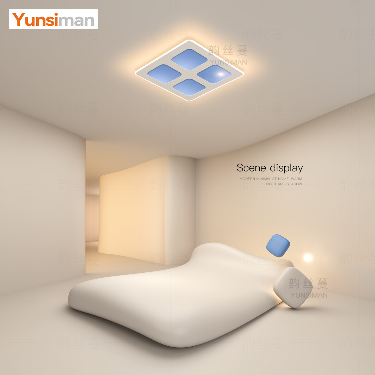 全光谱led吸顶灯自然光天空晴空灯现代风超薄客厅卧室灯明装灯具,淘宝优惠券,粉丝福利购,淘宝优惠卷