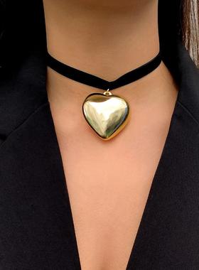 European and American accessories Love collar heart necklace