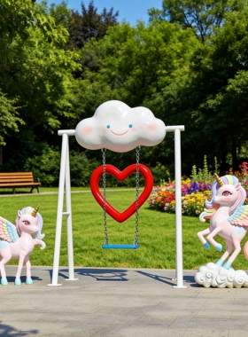 玻璃钢飞马大摆件网红打卡拍照