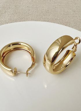 Vintage Gold Color Plated Love Drop Earrings for Women