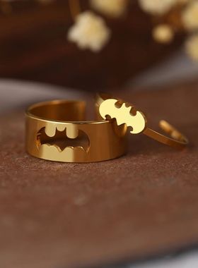Stainless Steel Rings Gothic Hip Hop Punk Bat Fashion
