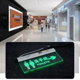 Светодиодный стеклянный акриловый безопасный знак эвакуации