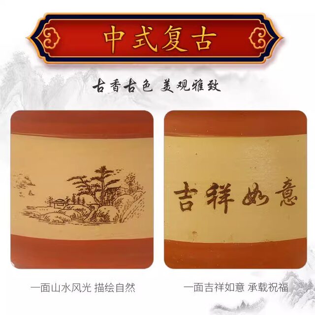 Special Clearance Ceramic Large Flower Pot Handmade Purple Clay Stoneware