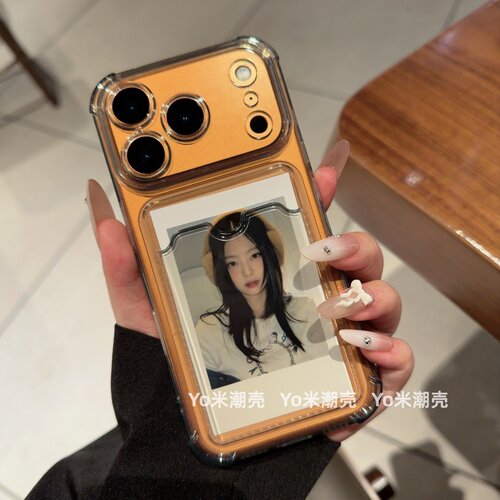 可放拍立得小卡适用于苹果17promax手机壳iPhone17透明卡套16plus四角气囊15ProMax个性创意14/13情侣软防摔 - 图3