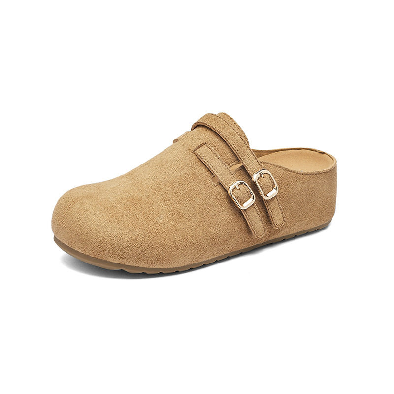 奥古狮登正品厚底勃肯鞋女2025新款秋冬外穿一脚蹬加绒博肯包头半,淘宝优惠券,粉丝福利购,淘宝优惠卷