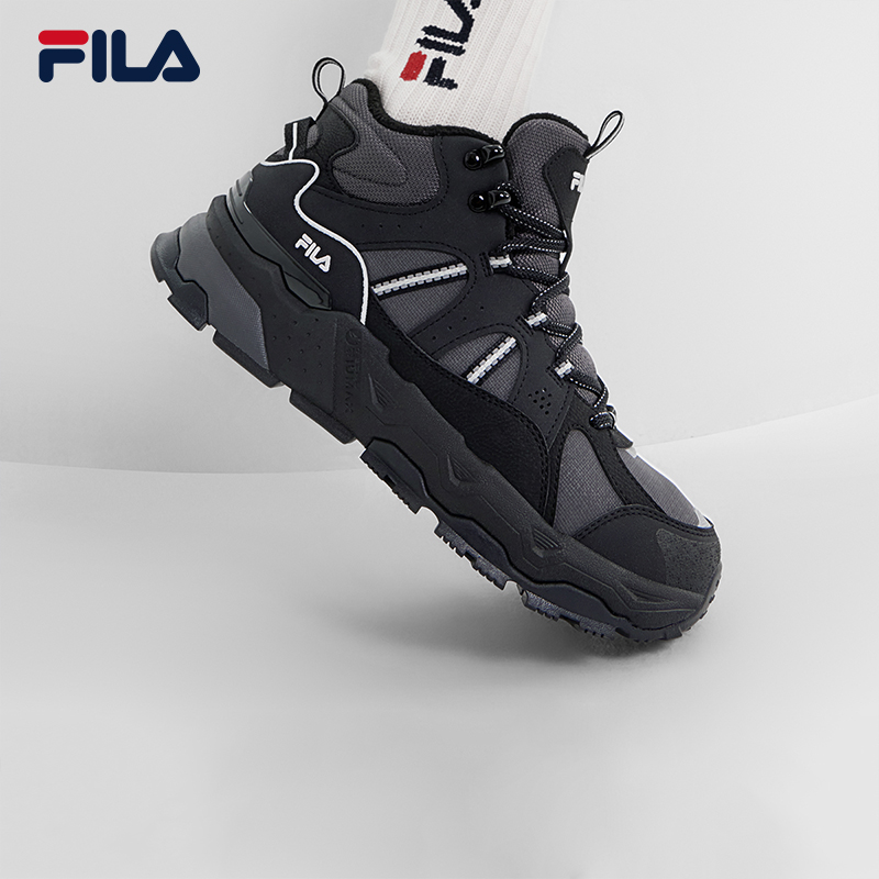 FILA 斐乐官方女鞋TREK 1S MID WE复古运动鞋2025冬季休闲满天星 - 图3