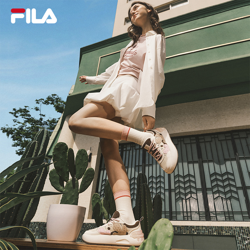 FILA 斐乐官方女鞋CACTI 摩登板鞋2025秋季新款仙掌鞋时尚休闲鞋 - 图2