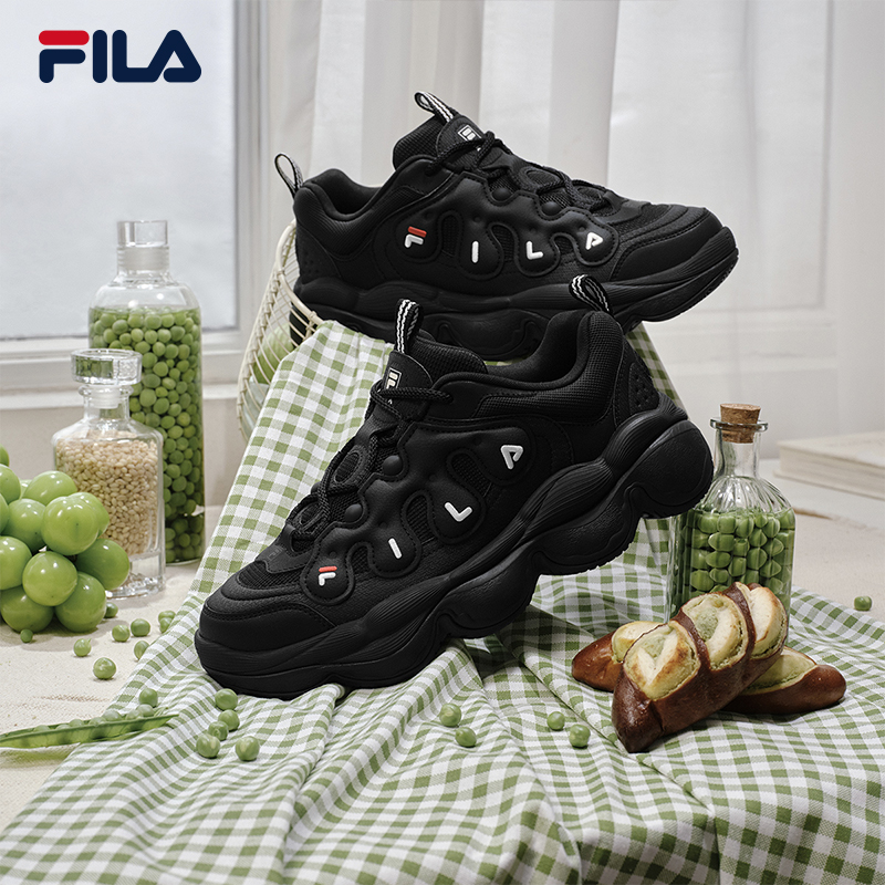FILA 斐乐官方男鞋PEASE摩登运动鞋2025冬新款豌豆鞋面包鞋休闲鞋