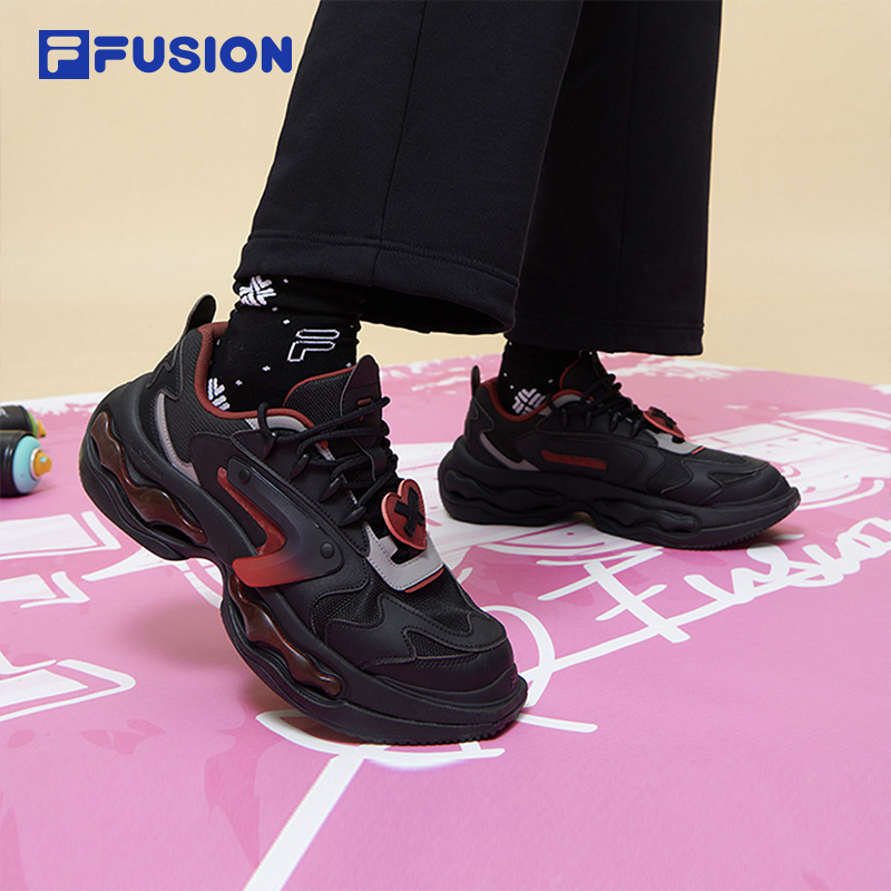 FILA FUSION斐乐潮牌男鞋NEBULA VDAY未来潮鞋2024夏季新款休闲鞋 - 图1