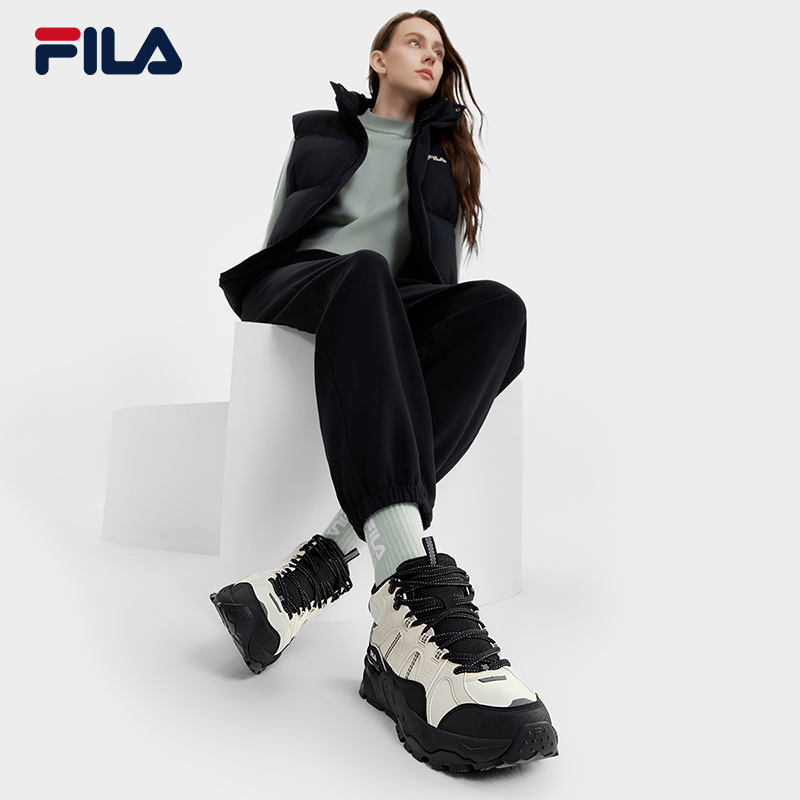 FILA 斐乐官方女鞋TREK 1S MID WE复古运动鞋2025冬季休闲满天星 - 图2