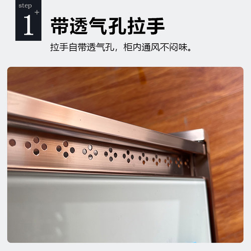 带框橱柜门定制C拉手自带孔钢化玻璃门订做整体铝合金边框灶台门 - 图0