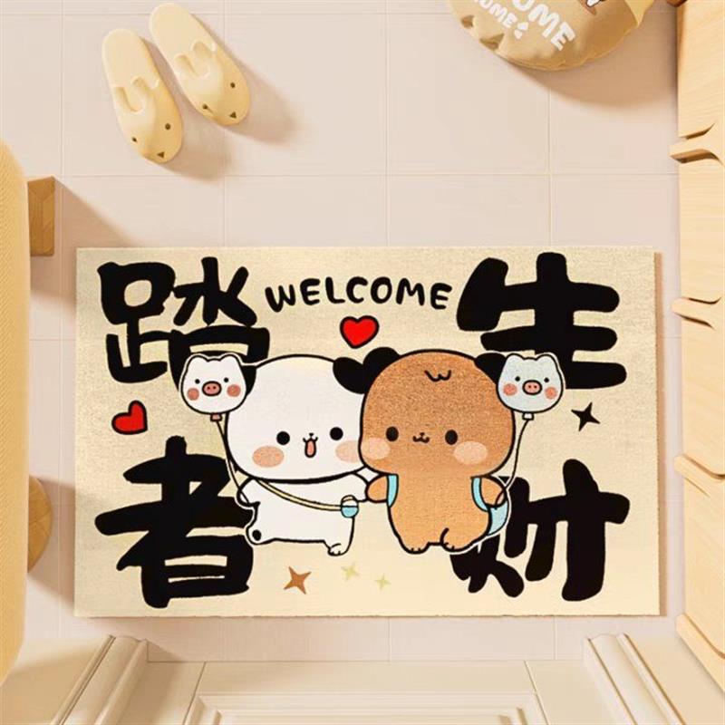 一二布布丝圈地垫入户2025新年高级感新房进门地毯踏者生财脚垫 - 图1