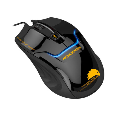 新贵有线游戏鼠标usb发光