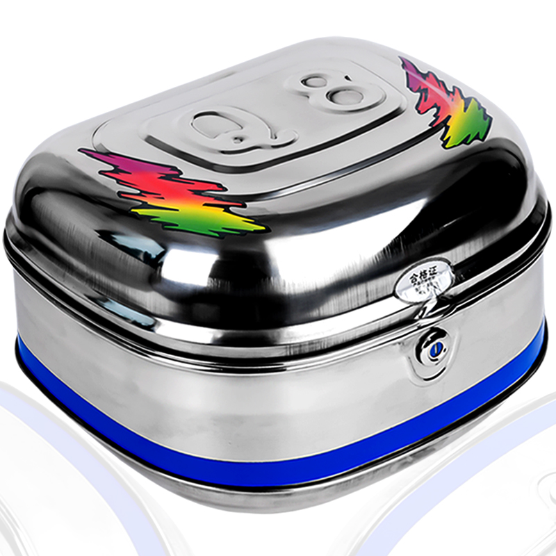 酷骑宝摩托车后备箱尾箱电动车后尾箱特大号踏板车加厚不锈钢通用,淘宝优惠券,粉丝福利购,淘宝优惠卷