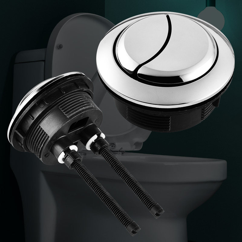 马桶水箱配件冲水按钮老式抽水坐便器按压器盖子按键开关大全通用