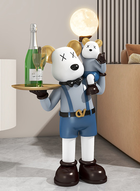 网红暴力熊装饰品客厅卡通