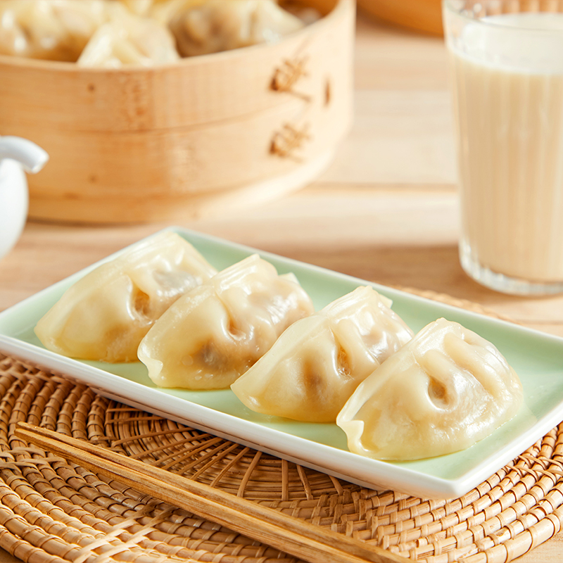 思念蒸饺猪肉玉米蒸饺早餐半成品水饺子速冻批发煎饺饭店粥店商用 - 图0