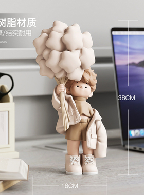 可爱男孩客厅玄关装饰品