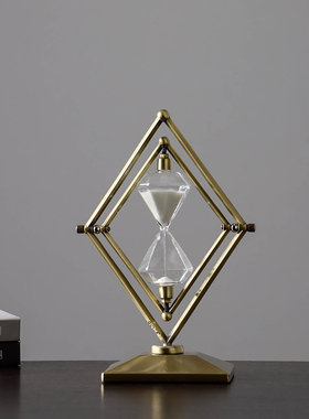 创意几何沙漏计时器客厅桌面摆件