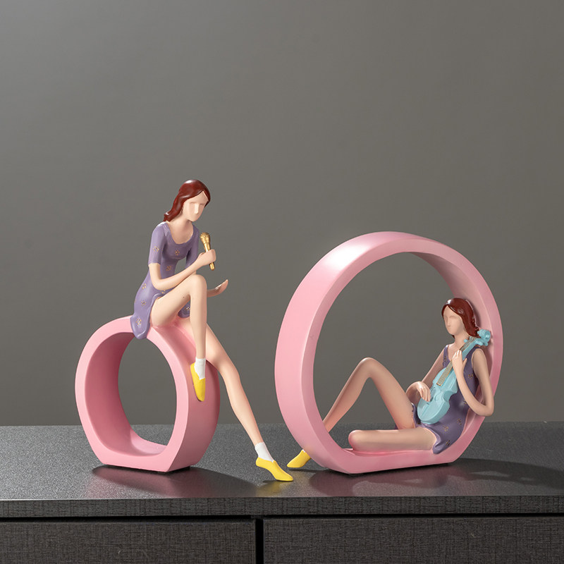 创意家居人物摆件客厅电视酒柜办公室装饰品轻奢艺术电视柜现代风,淘宝优惠券,粉丝福利购,淘宝优惠卷