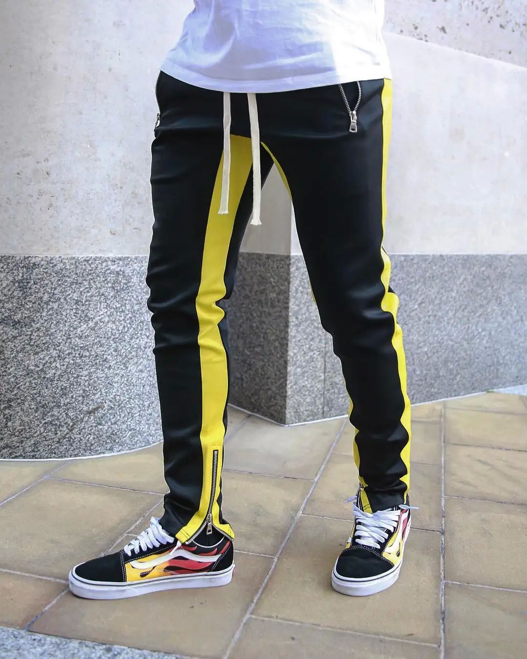 New Men's Casual Fashion Pants Sportswear Skinny Male Trouse - 图2