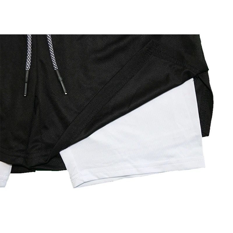 Anime Gym Shorts For Man Double Layer 2-In-1 Quick-Drying Sw-图3