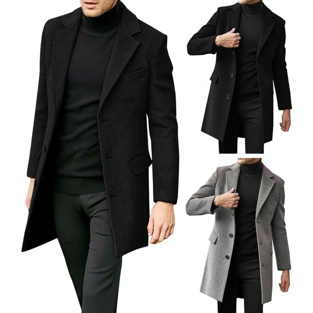 Winter Coats Man New Men's Clothing British Men Business Cas - 图2