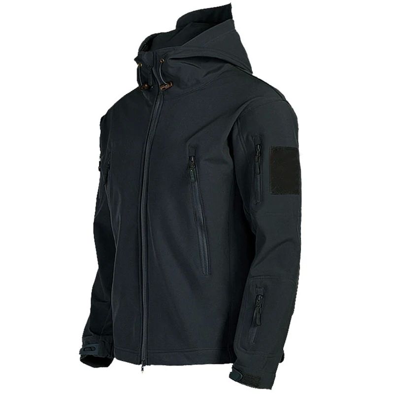 Military Shark Skin Soft Shell Jackets Men Tactical Windproo - 图0