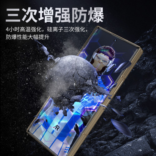 蓝猩适用三星fold7钢化膜AR增透手机膜zfold6神器保护W26贴膜W25折叠屏幕全覆盖Galaxy降反射抗指纹防摔玻璃 - 图0