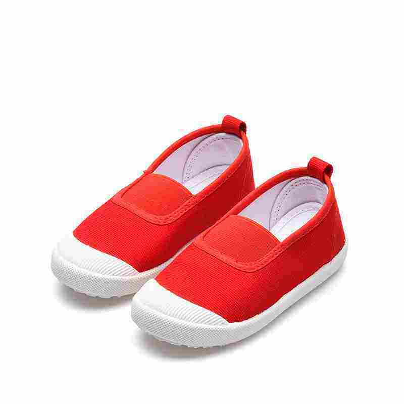 儿童帆布鞋方口男孩女孩一脚蹬童鞋女童1-6岁宝宝鞋学步鞋小中童