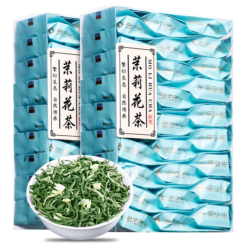 茉莉花茶茶叶新茶2024新茶浓香型茶包小包装袋装礼盒装125g500g - 图0