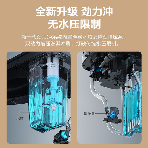 九牧小牧卫浴0压适老智能马桶泡沫盾自动翻盖抗菌坐便器MZY7060 - 图3