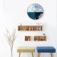 Looking north to the sea, fashionable internet celebrity clock bedroom mute