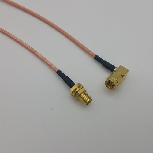 高频连接线SMA弯公转SMA母SMA-JW-SMA-KY线RG316镀银 - 图0