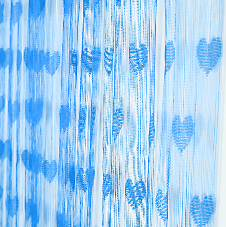 婚庆结婚用品爱心门帘喜庆婚房装饰线帘窗帘背景墙布置1m*2m - 图1