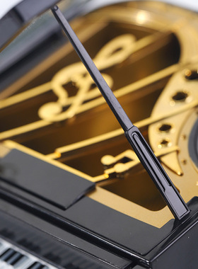 创意钢琴音乐盒摆件简约家居装饰模型八音盒儿童奖品琴行logo