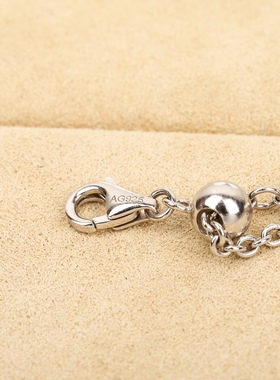 高定老钱风系列-手工拉丝手链】通体925纯银厚金分色电镀高级手环