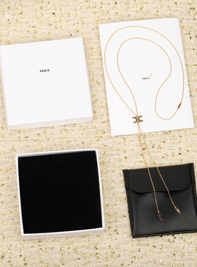 欧美凯旋门毛衣链女黄铜镀18k金流苏链条项链颈链高级网红明星款