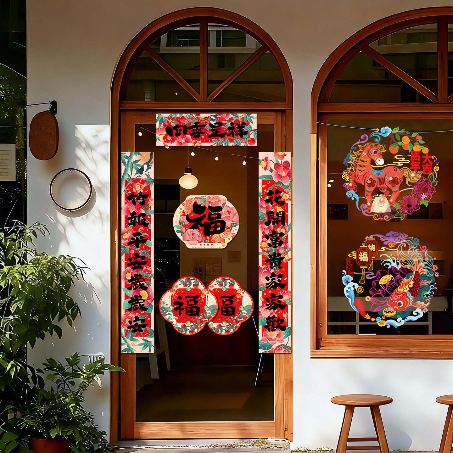 2026新款马年对联春联大礼包企业年货春节过年福字大门贴新年装饰,淘宝优惠券,粉丝福利购,淘宝优惠卷