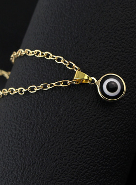 New Vintage Colorful Lucky Evil Eye Pendants Necklace For