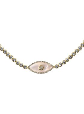 Stainless Steel Devil's Eye Necklace for Women Vintage