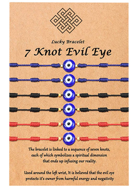 6Pcs/Set Handmade Turkish Lucky Evil Eye Bracelets For