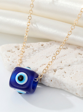 1pcs Simple Evil Eye Bead Necklace For Women Gift New