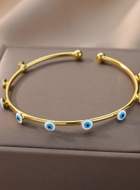 Goth Evil Eye Bracelets For Women Stainless Steel Luxury