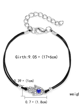 Lucky Amulet Evil Eye Charm Bracelet Gold Color Silver